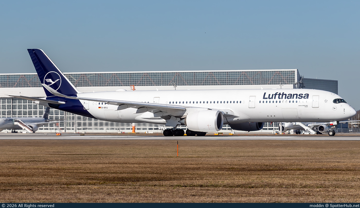 Photo of D-AIXJ - Airbus A350-941 operated by Lufthansa