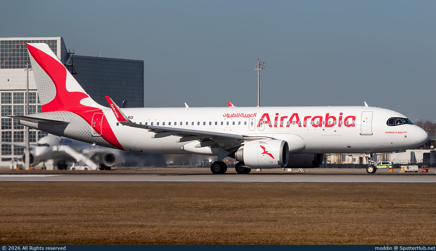 Photo of A6-ARD - Airbus A320-251N operated by Air Arabia
