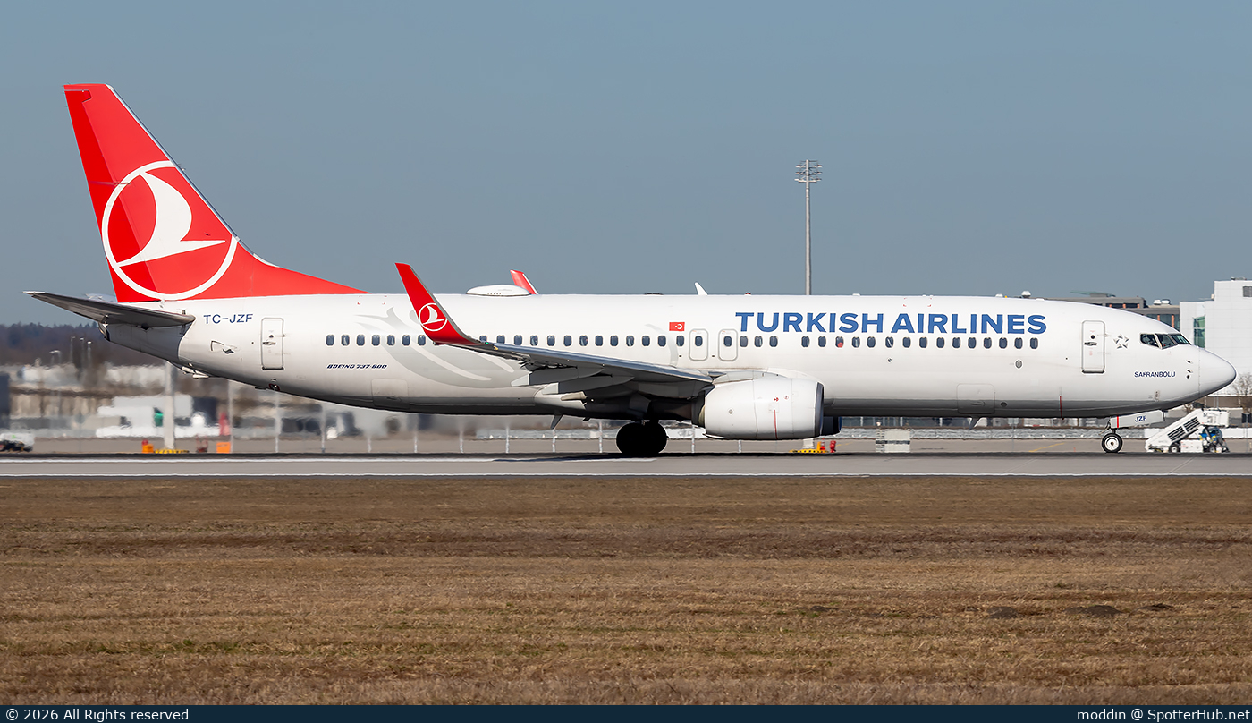 Photo of TC-JZF - Boeing 737-8F2 operated by Turkish Airlines