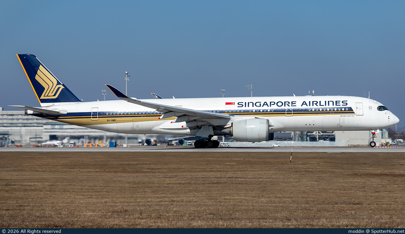 Photo of 9V-SMB - Airbus A350-941 operated by Singapore Airlines