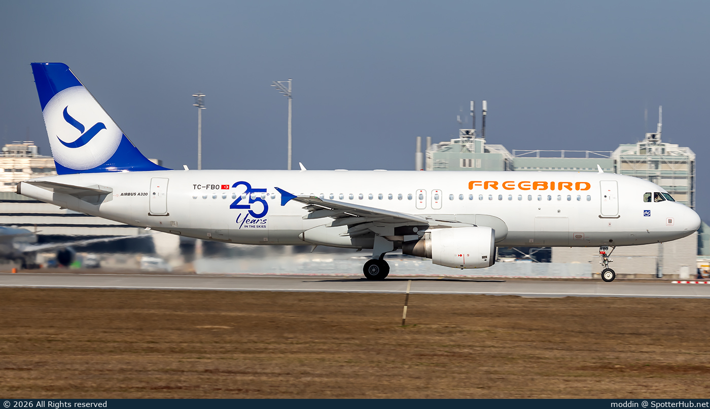 Photo of TC-FBO - Airbus A320-214 operated by Freebird Airlines