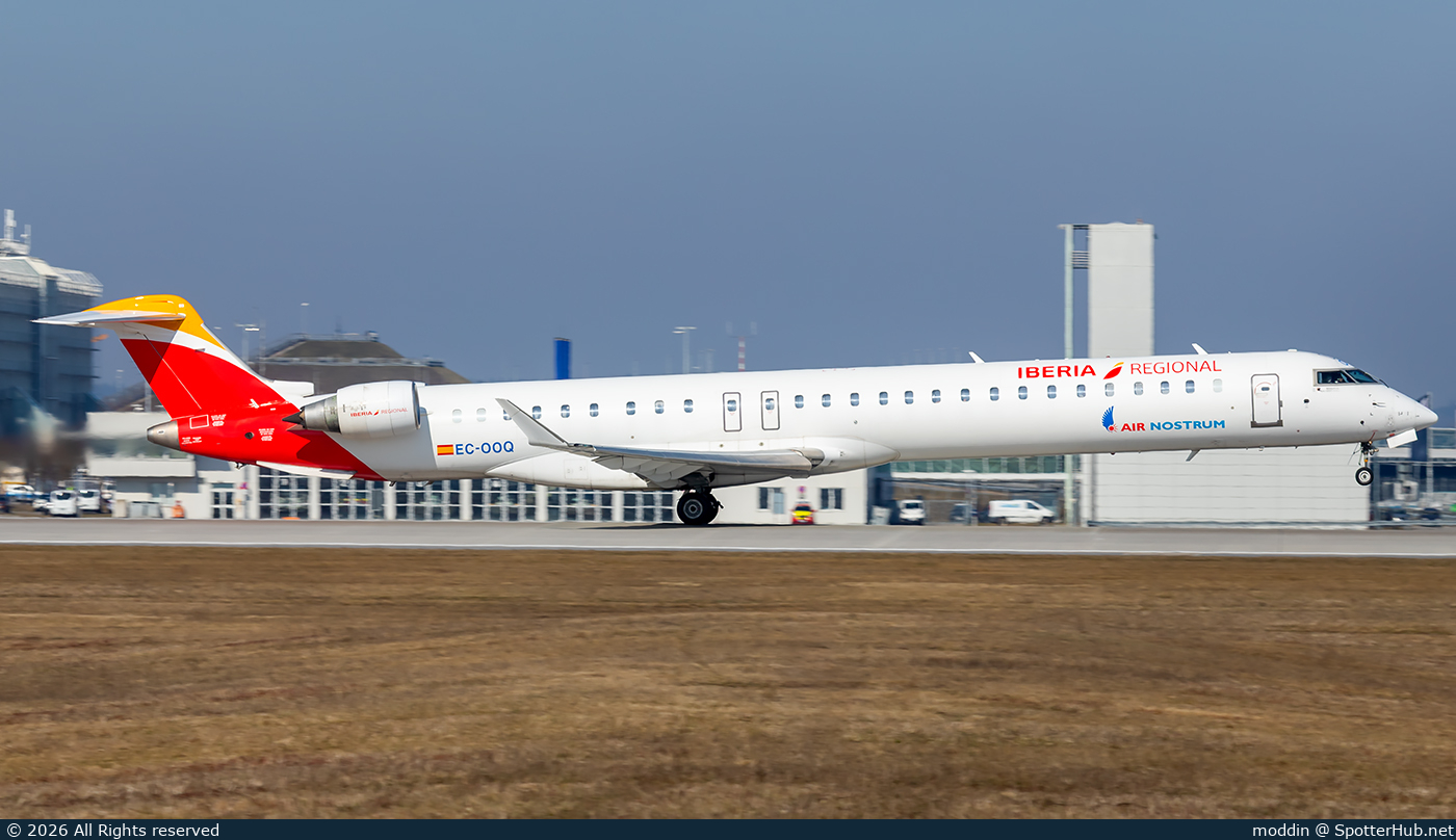 Photo of EC-OOQ - Bombardier CRJ-1000EL operated by Iberia Regional (opb Air Nostrum)
