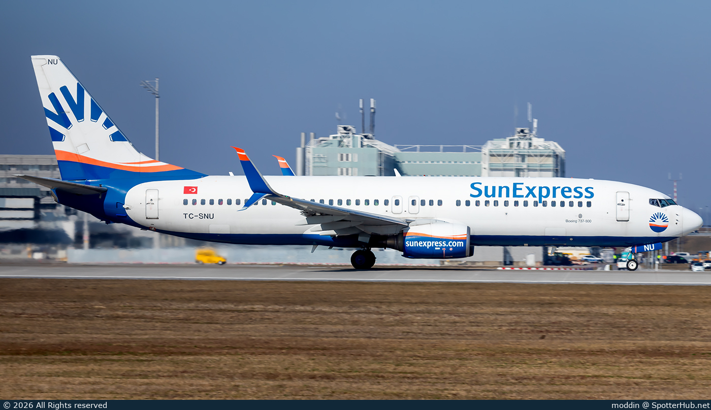 Photo of TC-SNU - Boeing 737-8HC operated by SunExpress