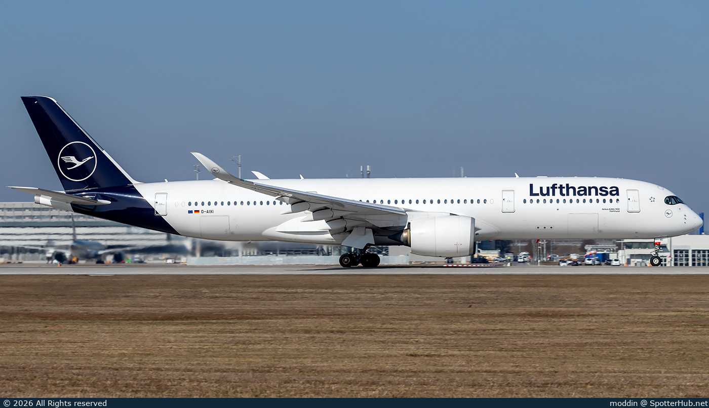 Photo of D-AIXI - Airbus A350-941 operated by Lufthansa