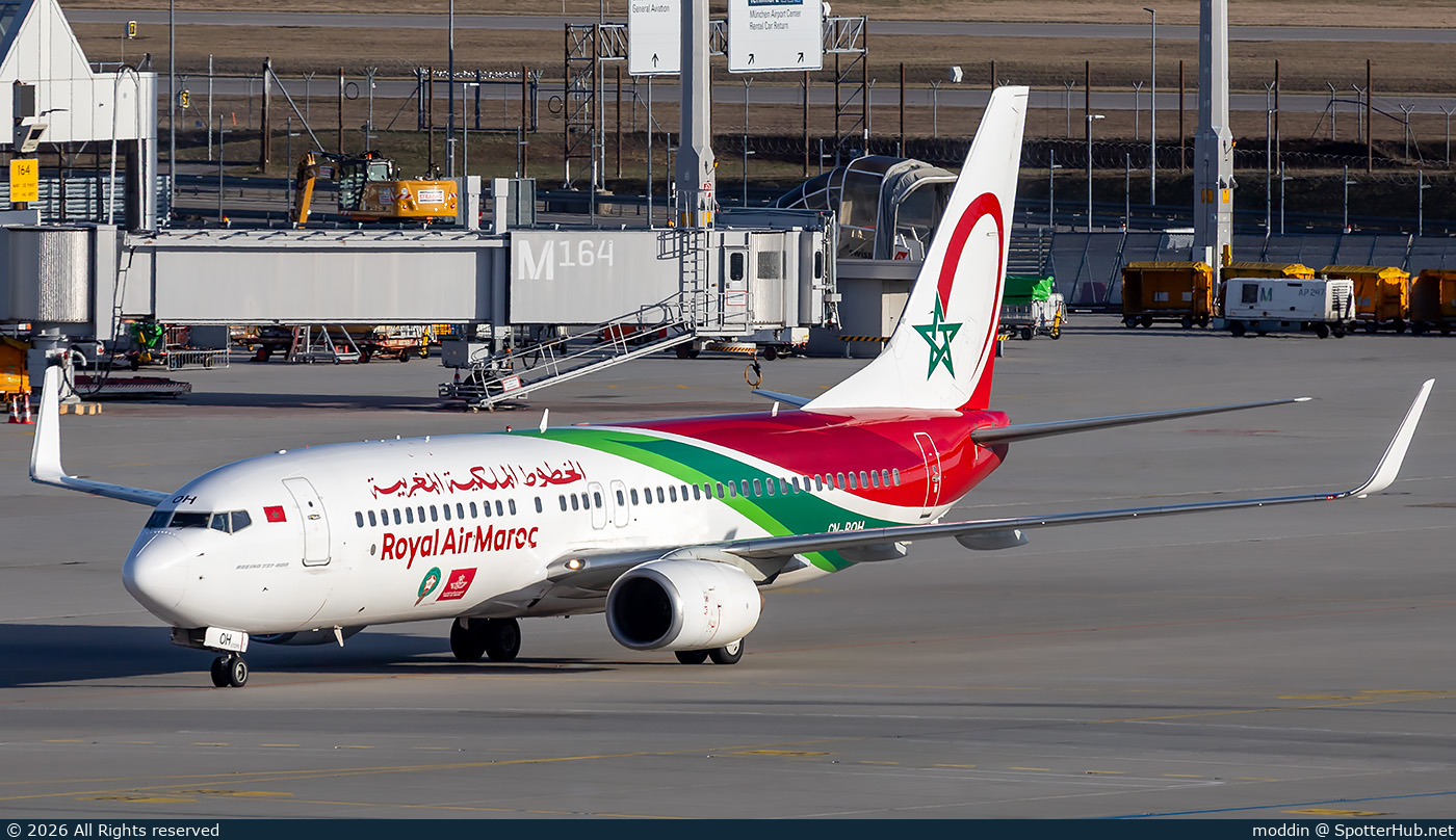 Photo of CN-ROH - Boeing 737-85P operated by Royal Air Maroc