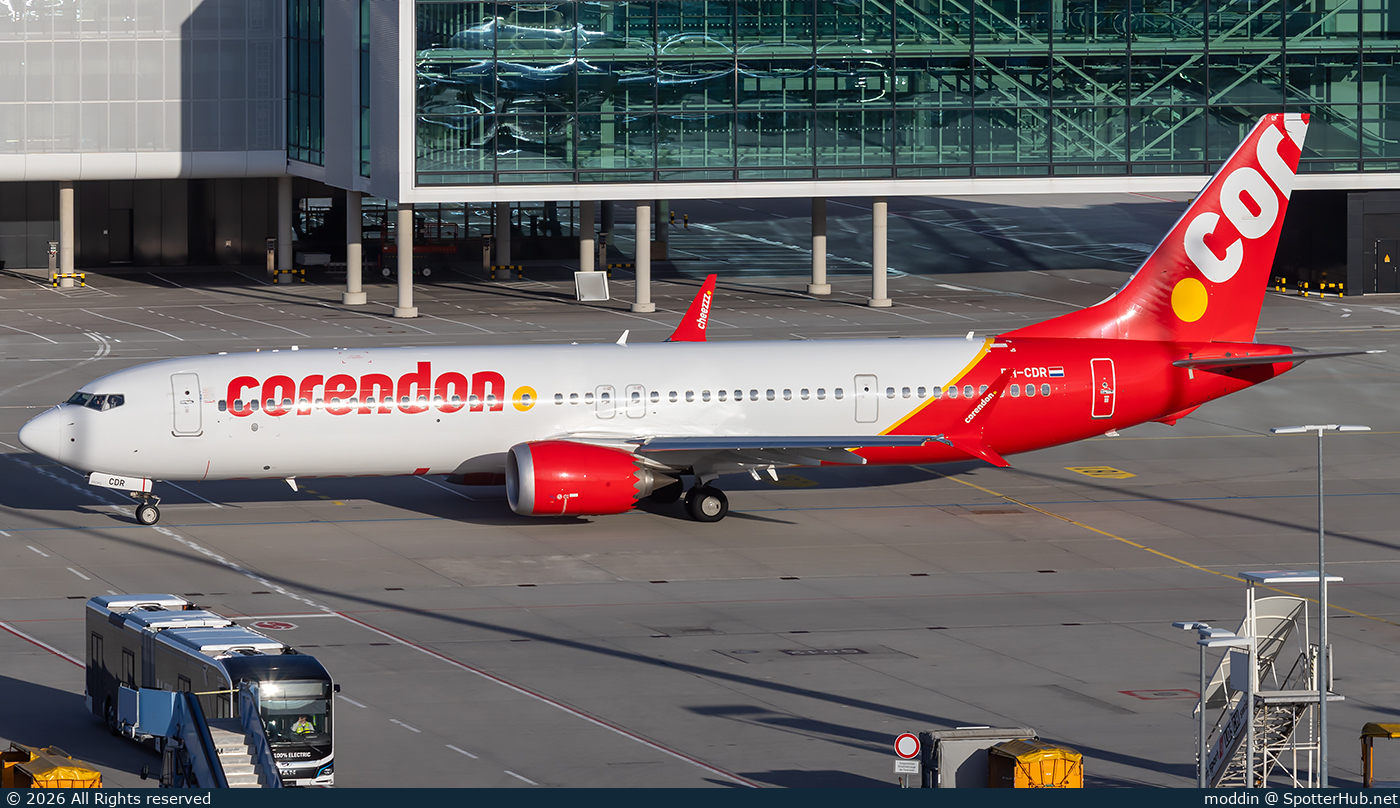 Photo of PH-CDR - Boeing 737 MAX 9 operated by Corendon Dutch Airlines