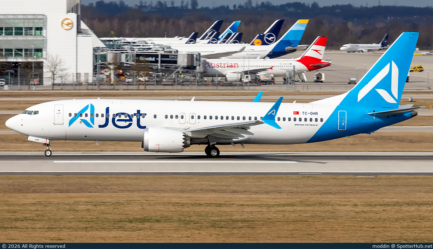 Photo of TC-OHR - Boeing 737 MAX 8 operated by AJet