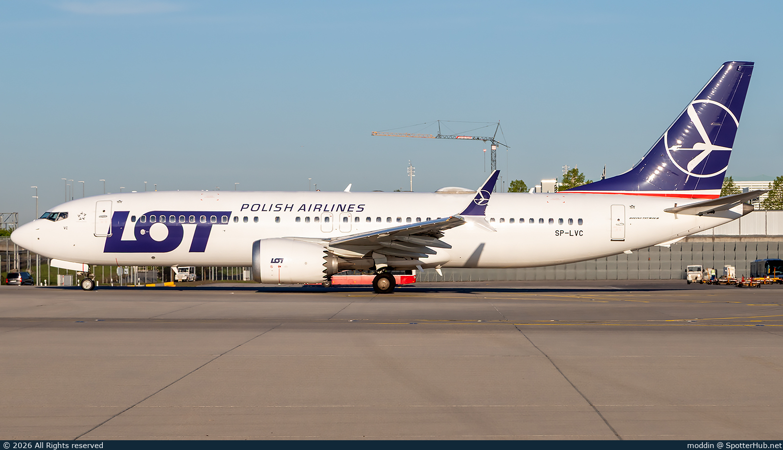 Photo of SP-LVC - Boeing 737 MAX 8 operated by LOT Polish Airlines