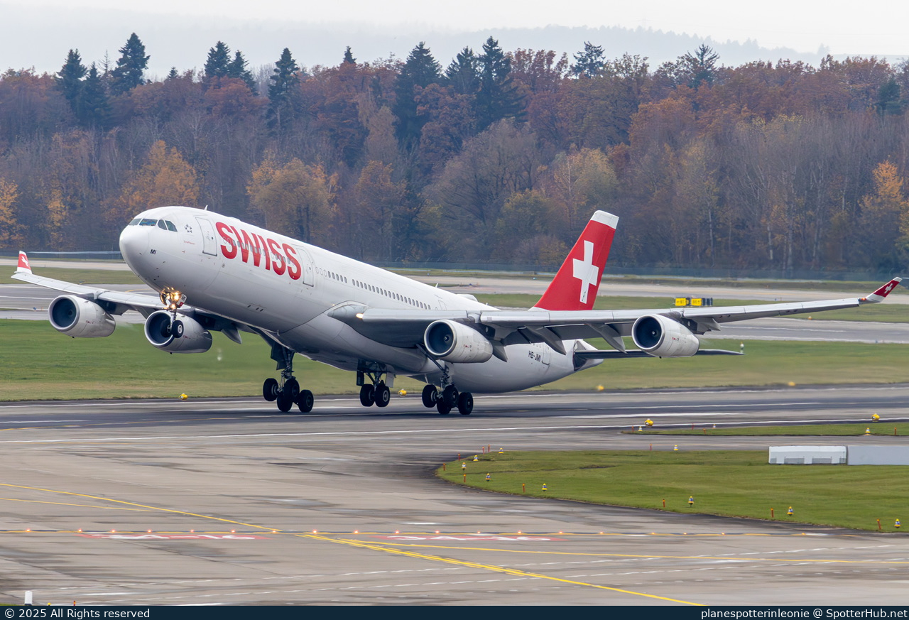 Photo of HB-JMI - Airbus A340-313 operated by Swiss International Air Lines