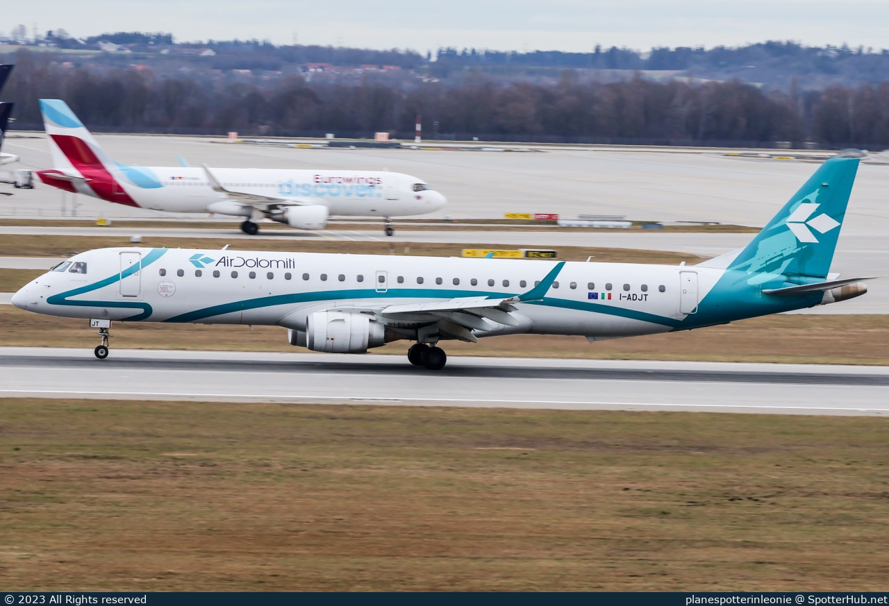 Photo of I-ADJT - Embraer ERJ-195LR operated by Air Dolomiti