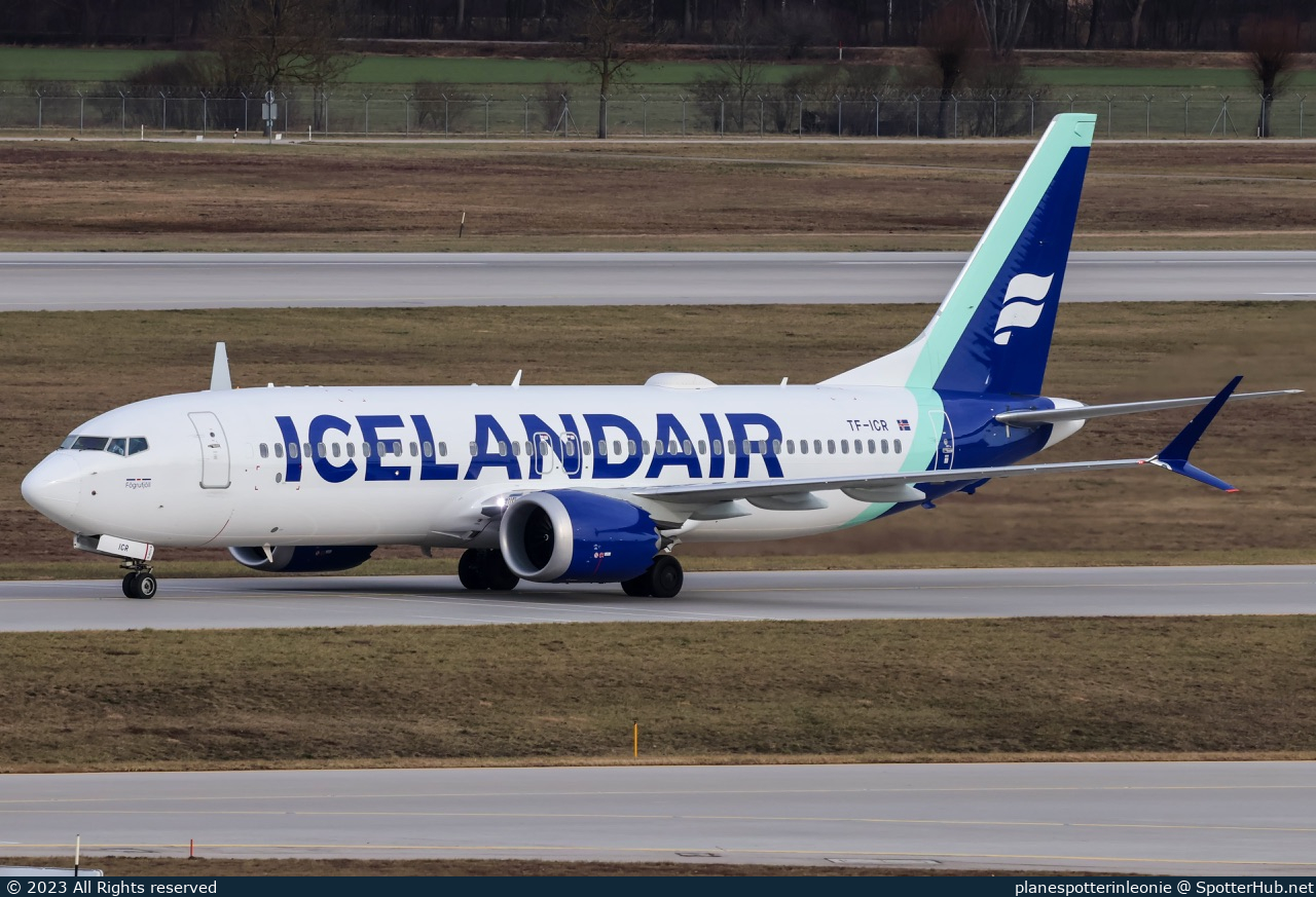 Photo of TF-ICR - Boeing 737 MAX 8 operated by Icelandair