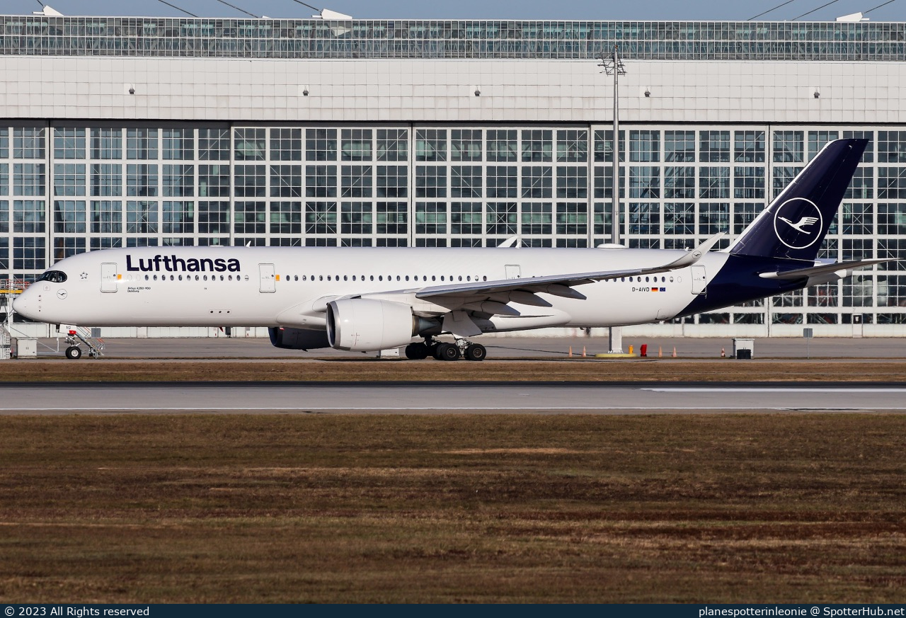 Photo of D-AIVD - Airbus A350-941 operated by Lufthansa