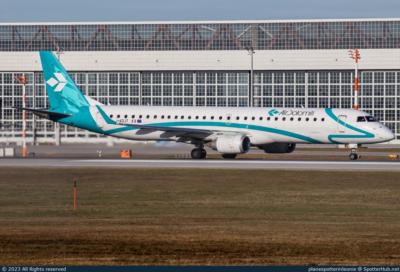 Photo of I-ADJT - Embraer ERJ-195LR operated by Air Dolomiti