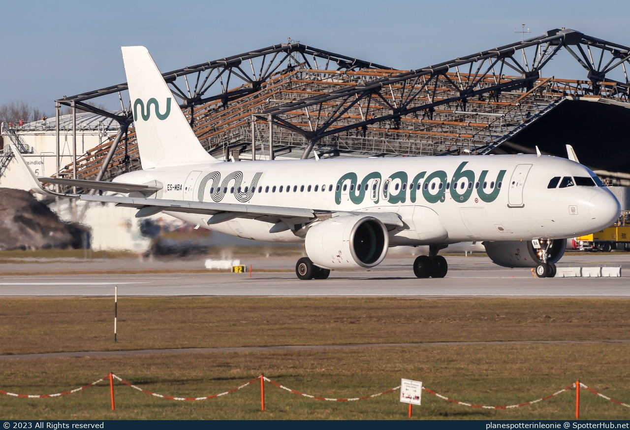 Photo of ES-MBA - Airbus A320-271N operated by Marabu Airlines