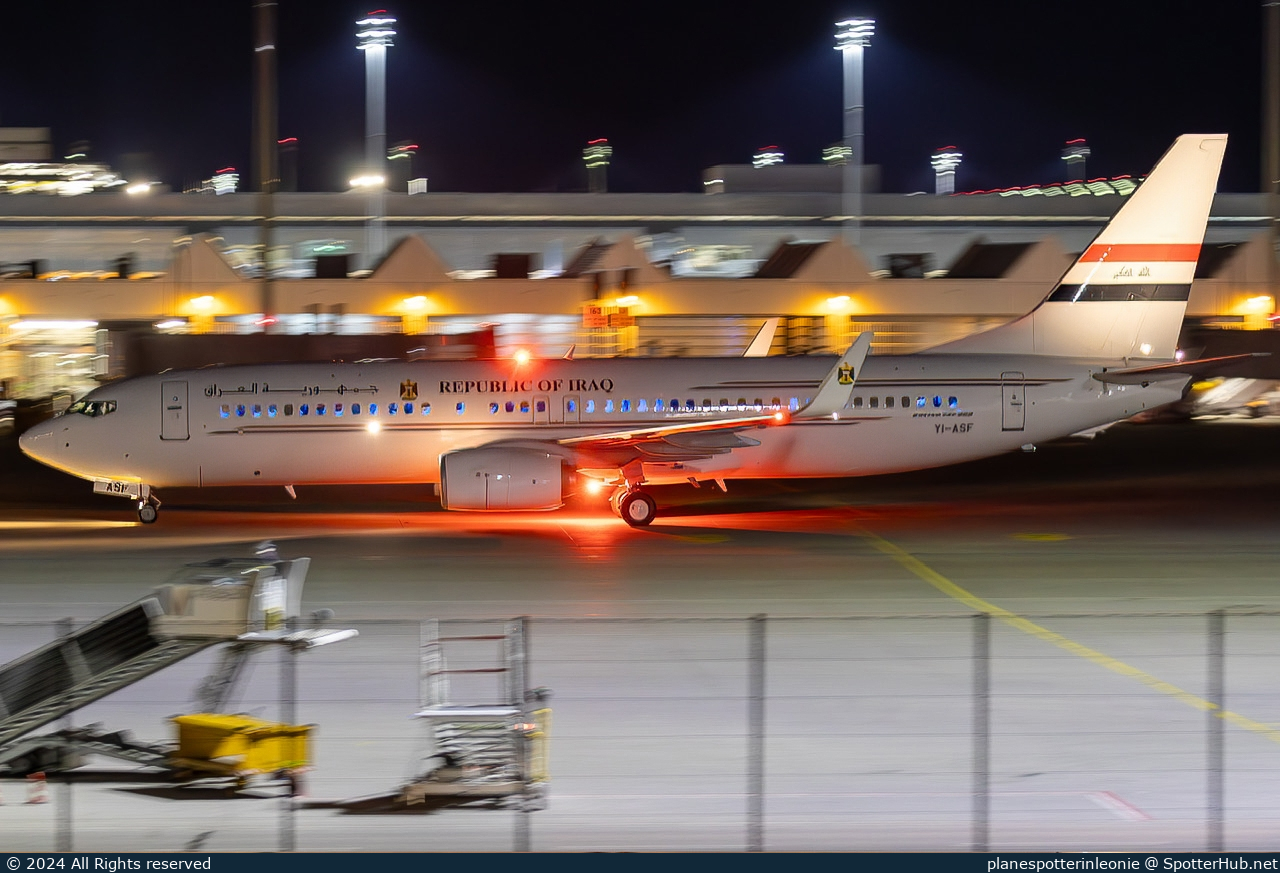 Photo of YI-ASF - Boeing 737-81Z operated by Government of Iraq