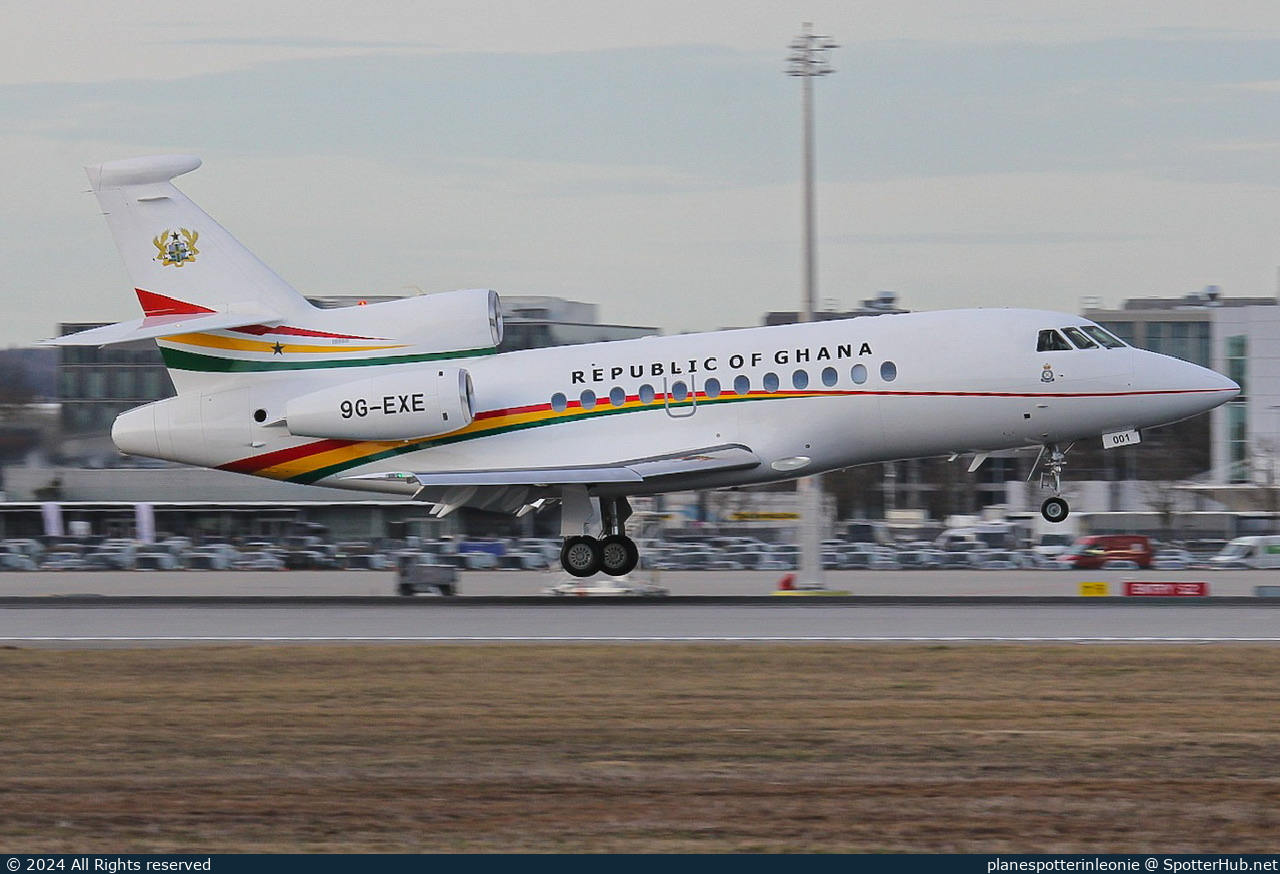 Photo of 9G-EXE - Dassault Falcon 900LX operated by Government of Ghana