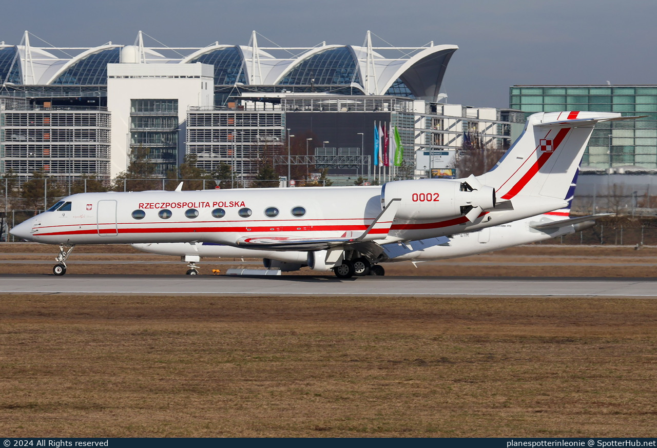 Photo of 0002 - Gulfstream GV-SP (G550) operated by Government of Poland