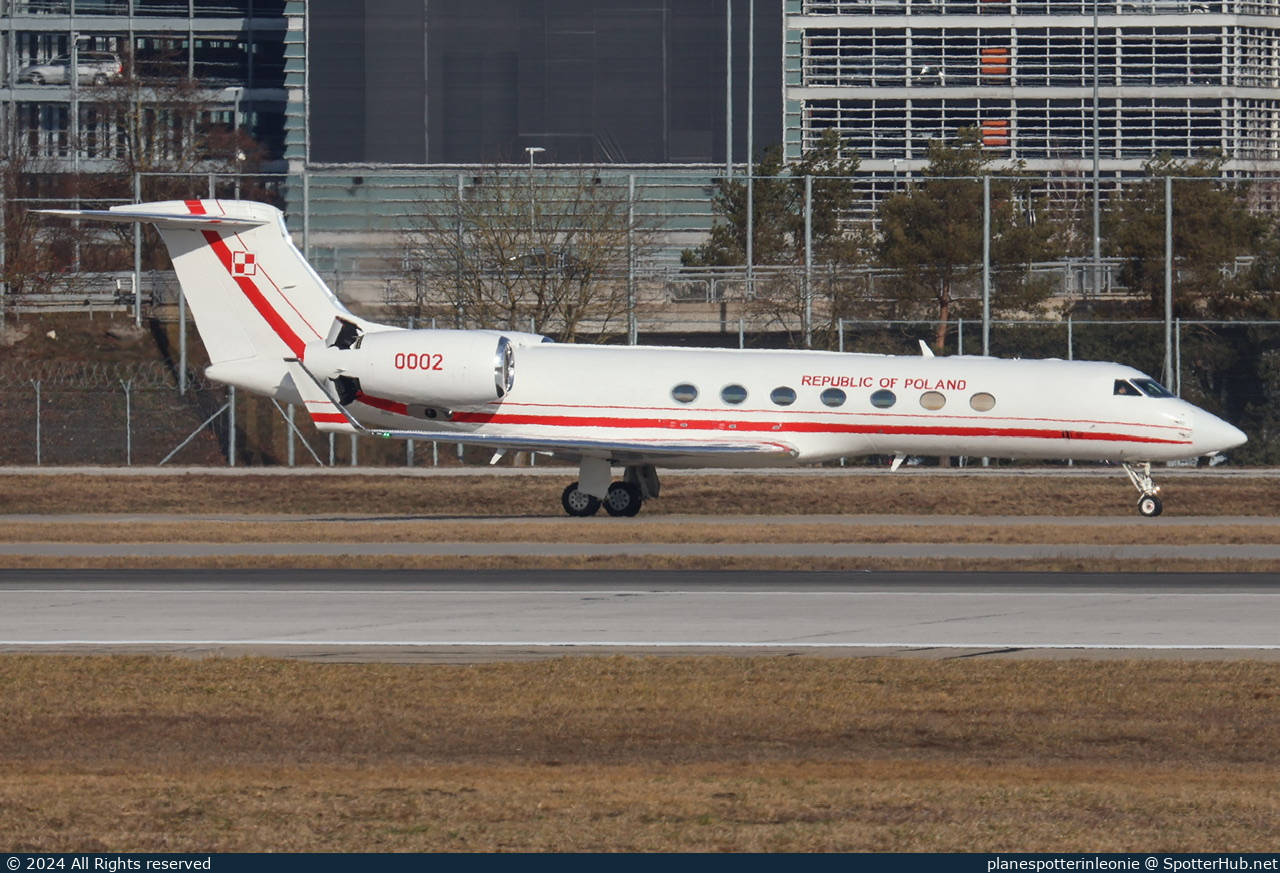 Photo of 0002 - Gulfstream GV-SP (G550) operated by Government of Poland