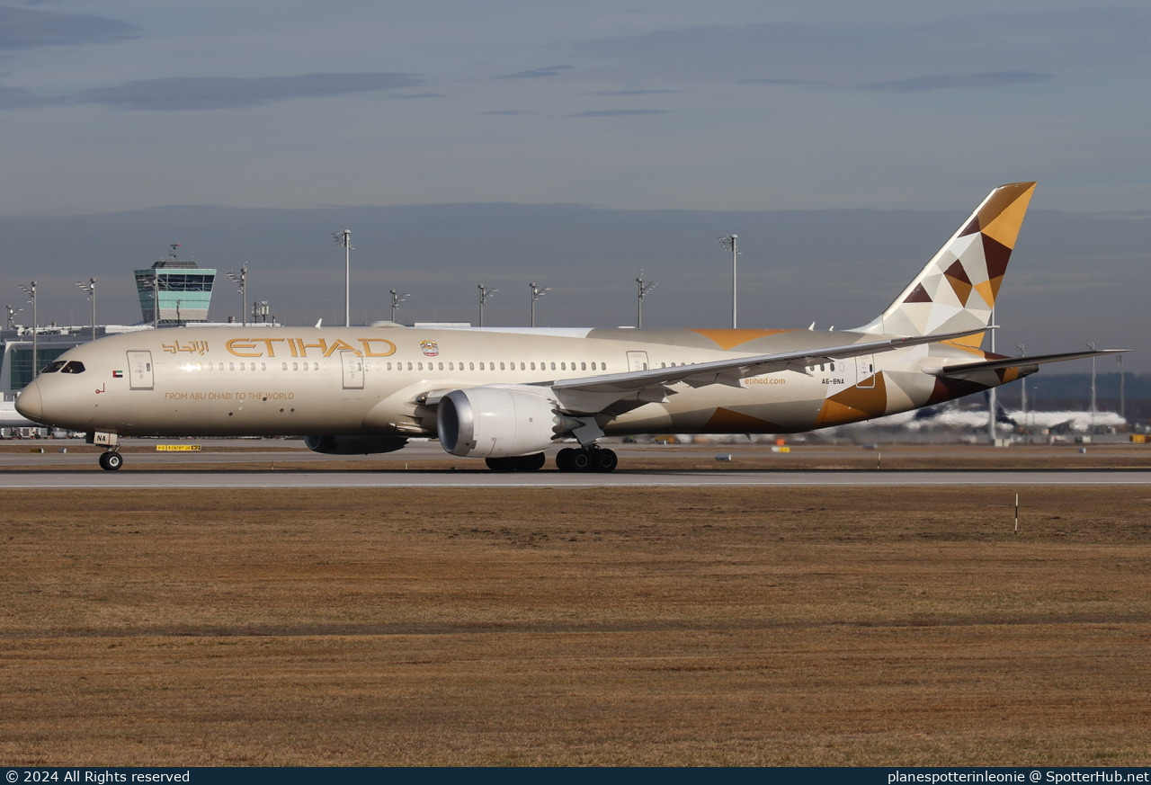 Photo of A6-BNA - Boeing 787-9 Dreamliner operated by Etihad Airways