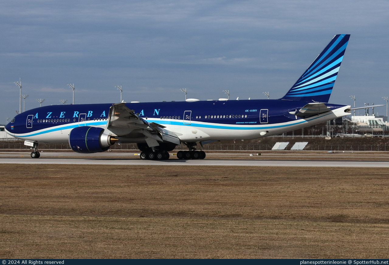 Photo of 4K-AI001 - Boeing 777-200LR operated by Government of Azerbaijan