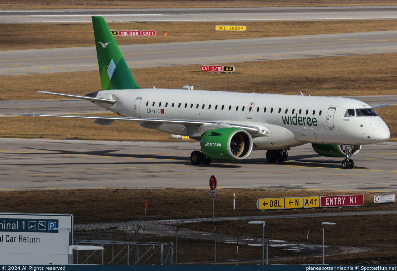 Photo of LN-WEC - Embraer ERJ-190-E2 operated by Widerøe