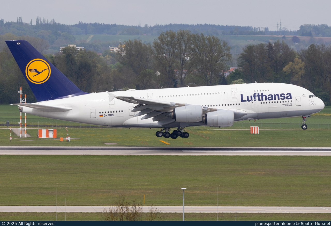 Photo of D-AIMN - Airbus A380-841 operated by Lufthansa
