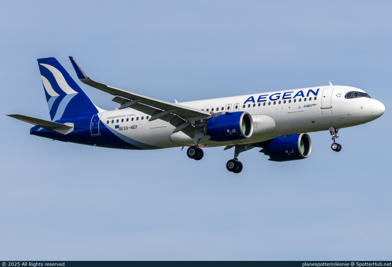 Photo of SX-NEF - Airbus A320-271N operated by Aegean Airlines