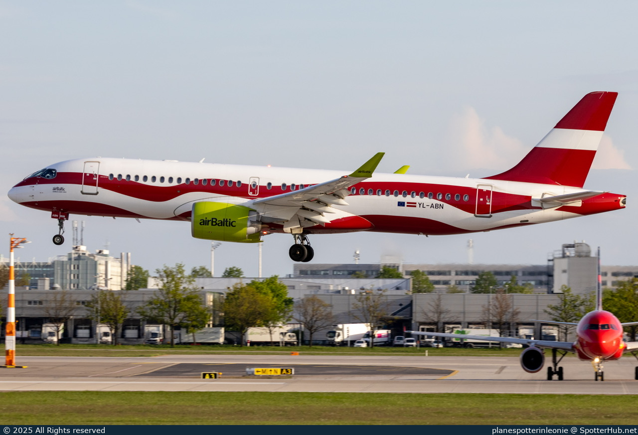 Photo of YL-ABN - Airbus A220-300 operated by airBaltic