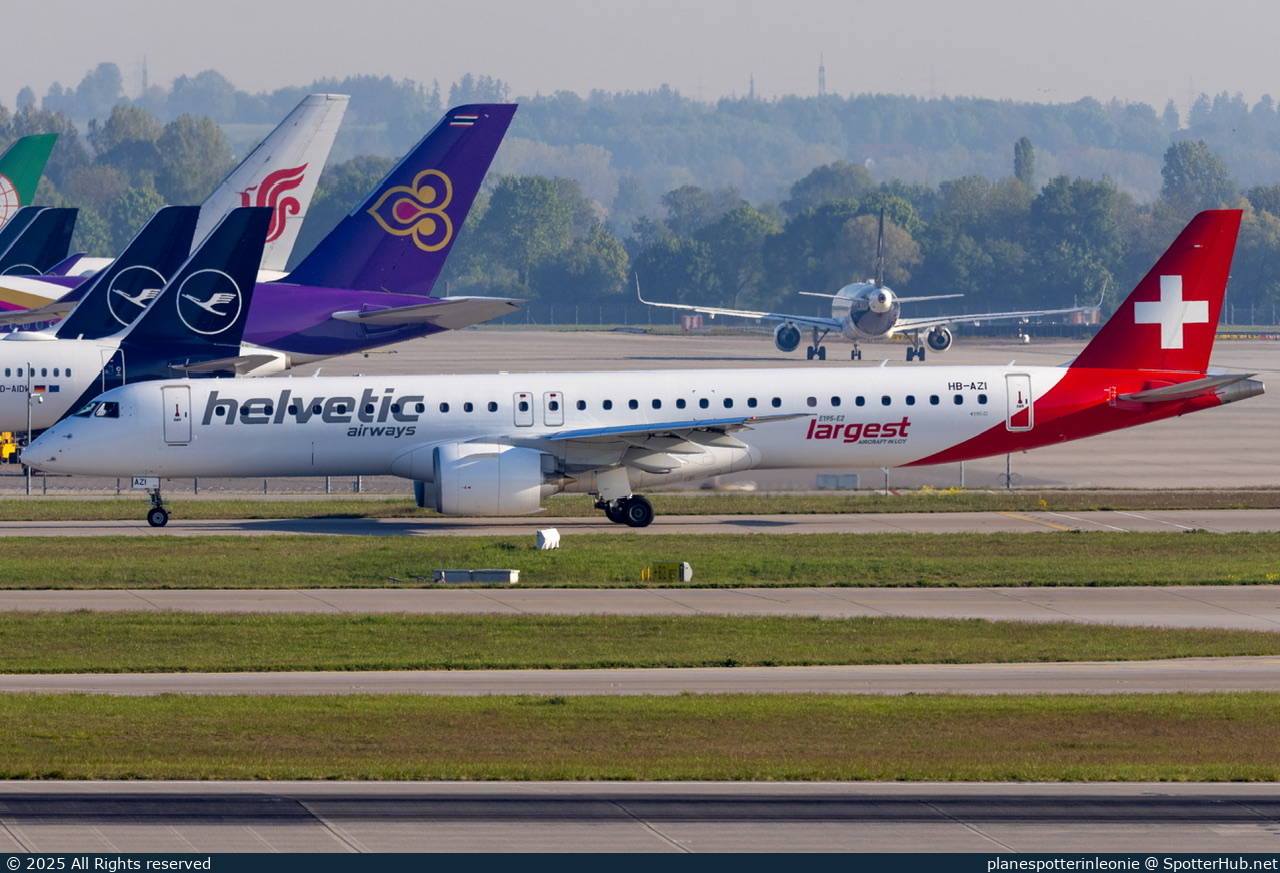 Photo of HB-AZI - Embraer ERJ-195-E2 operated by Helvetic Airways