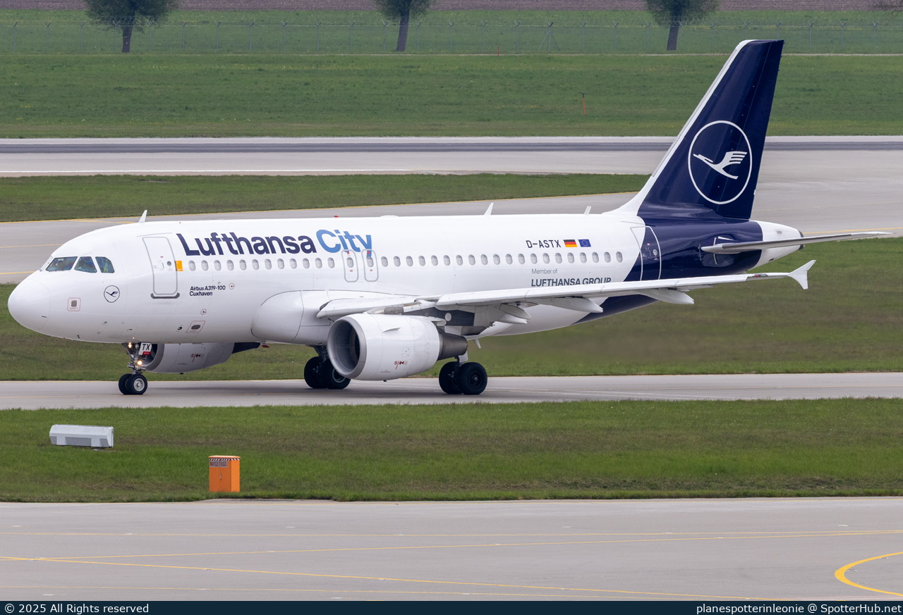 Photo of D-ASTX - Airbus A319-112 operated by Lufthansa City Airlines