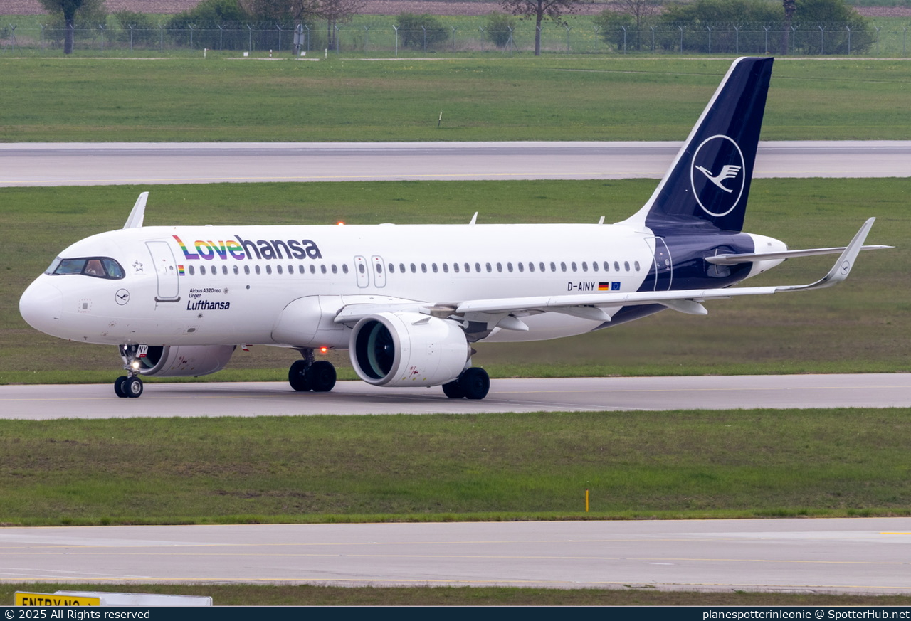 Photo of D-AINY - Airbus A320-271N operated by Lufthansa
