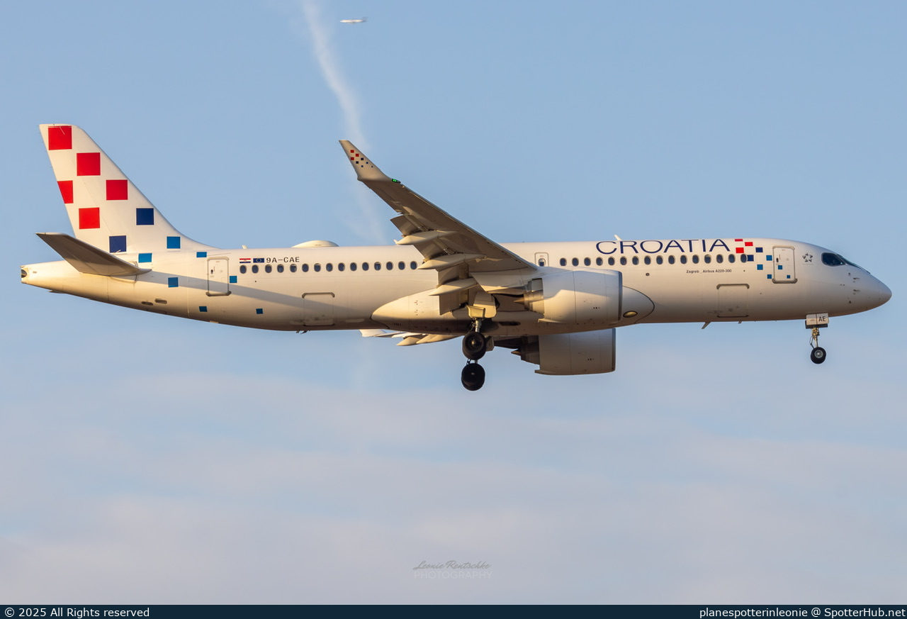 Photo of 9A-CAE - Airbus A220-300 operated by Croatia Airlines