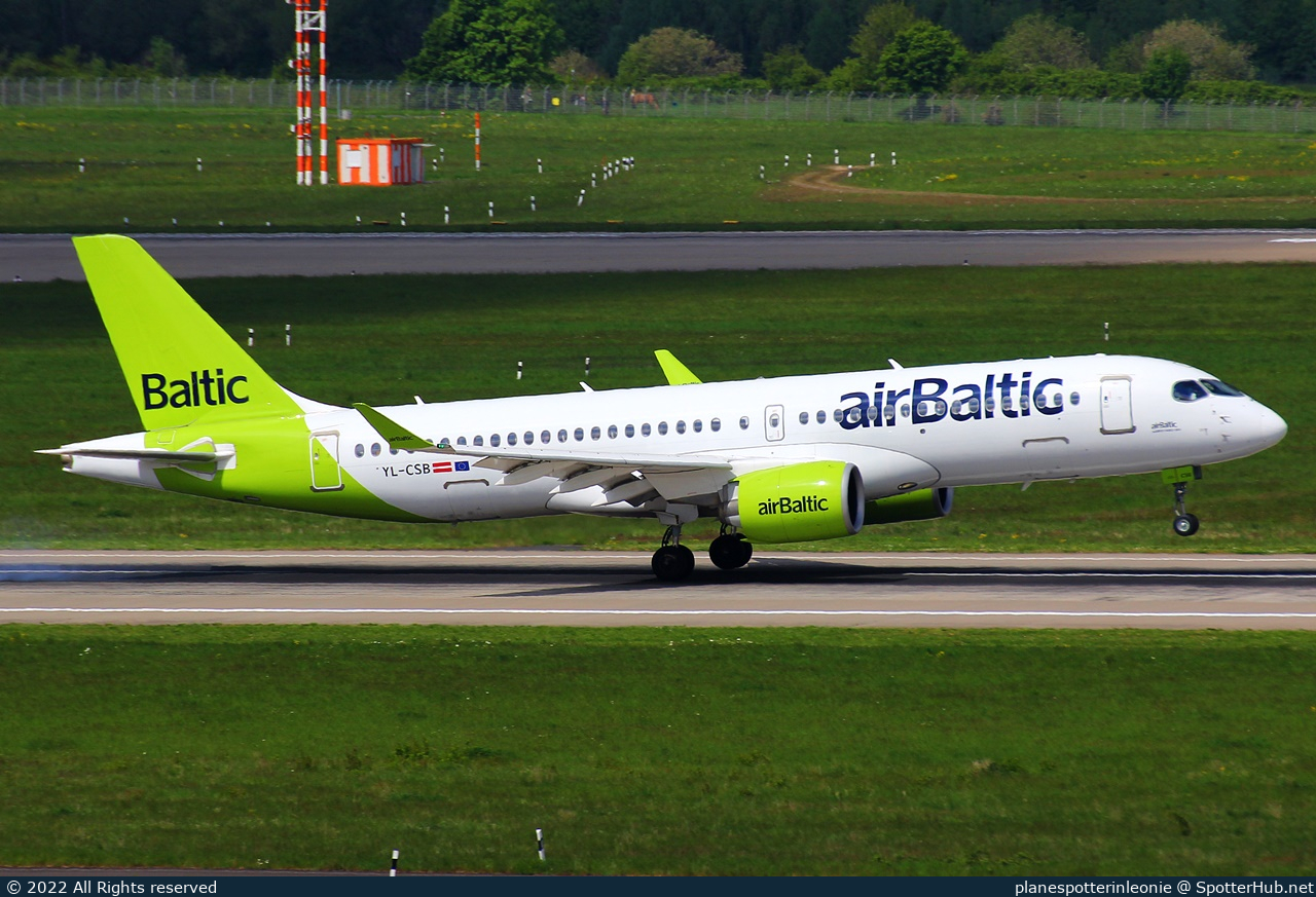 Photo of YL-CSB - Airbus A220-300 operated by airBaltic