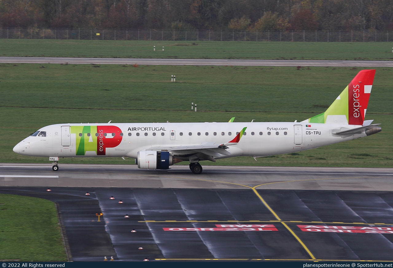 Photo of CS-TPU - Embraer ERJ-190LR operated by TAP Express (opb Portugália Airlines)