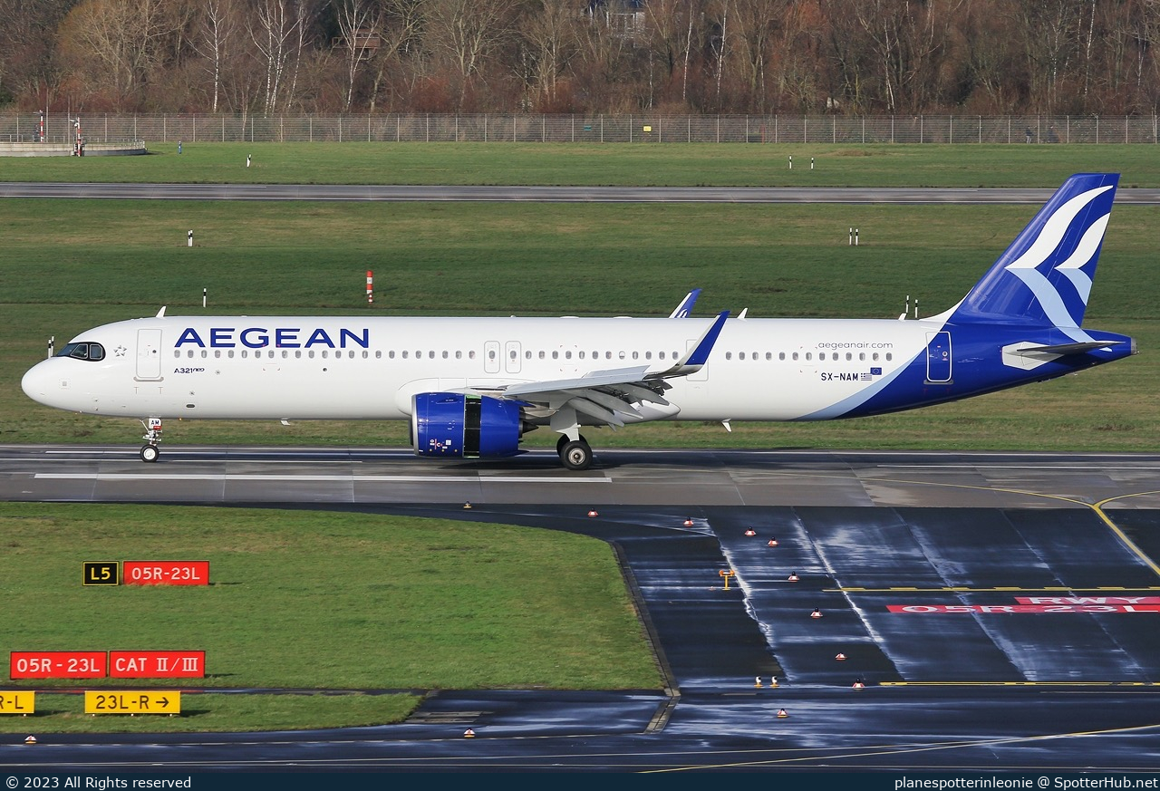 Photo of SX-NAM - Airbus A321-271NX operated by Aegean Airlines