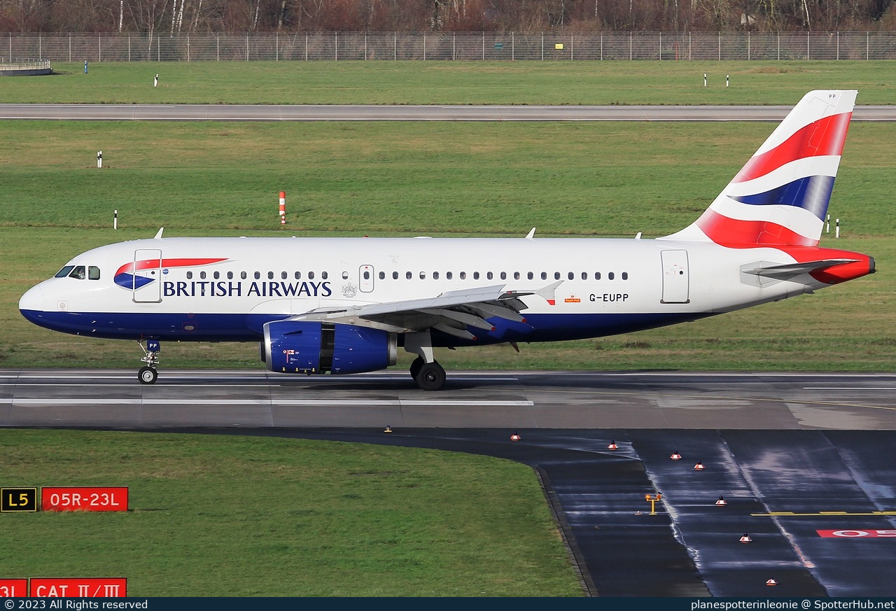 Photo of G-EUPP - Airbus A319-131 operated by British Airways