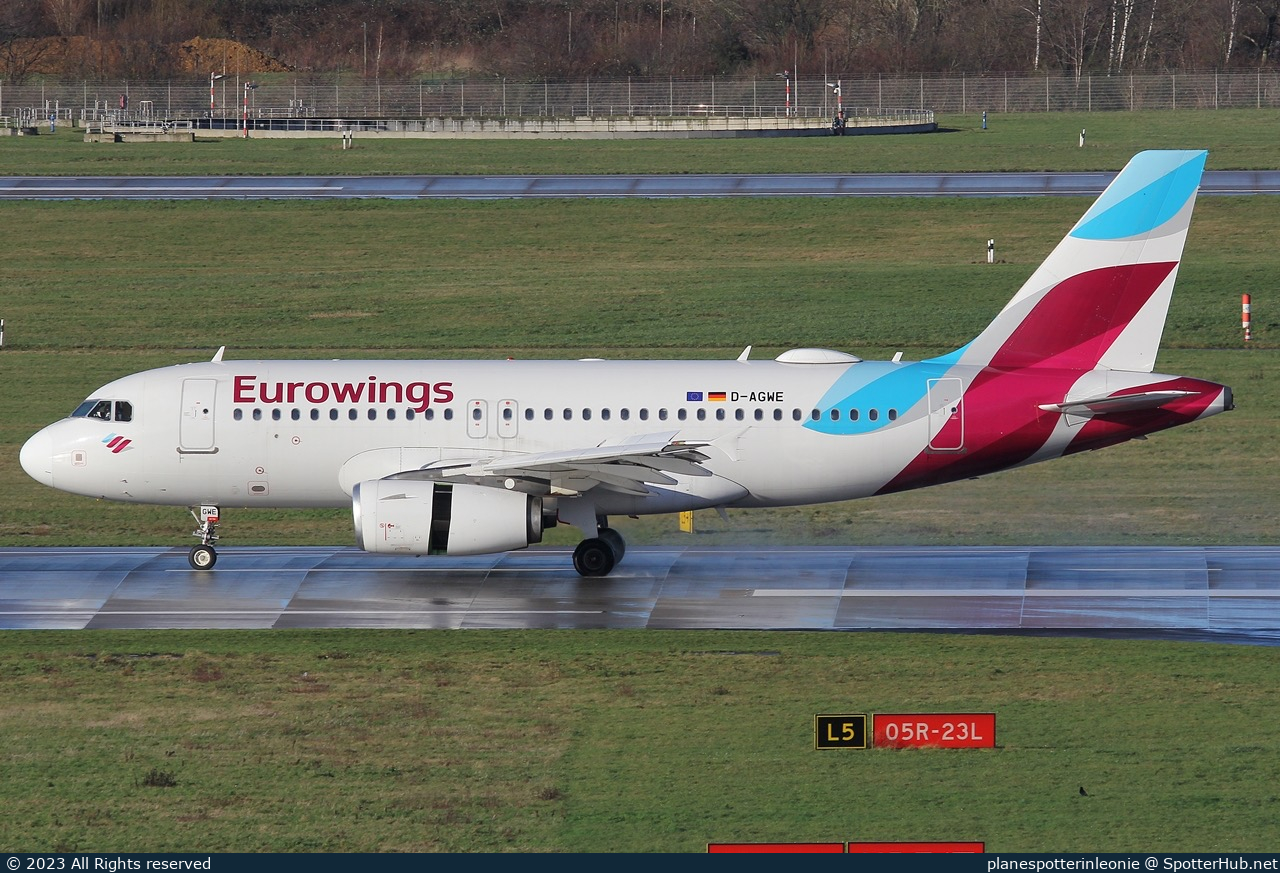 Photo of D-AGWE - Airbus A319-132 operated by Eurowings