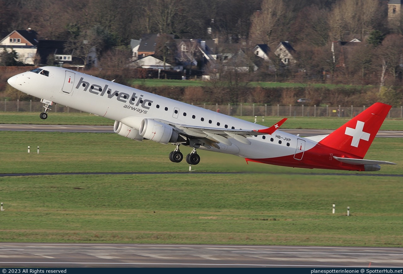Photo of HB-JVP - Embraer ERJ-190LR operated by Helvetic Airways