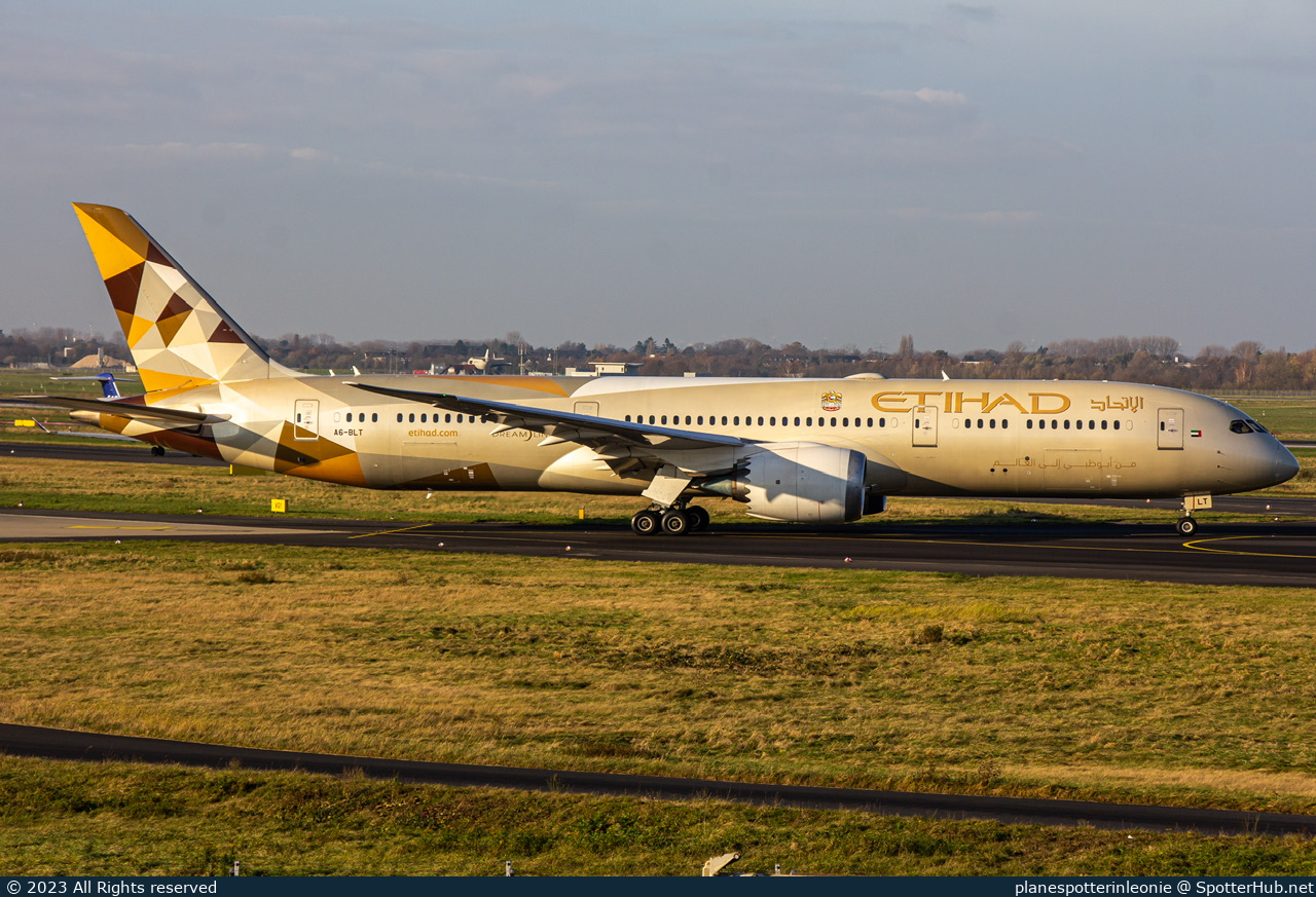 Photo of A6-BLT - Boeing 787-9 Dreamliner operated by Etihad Airways