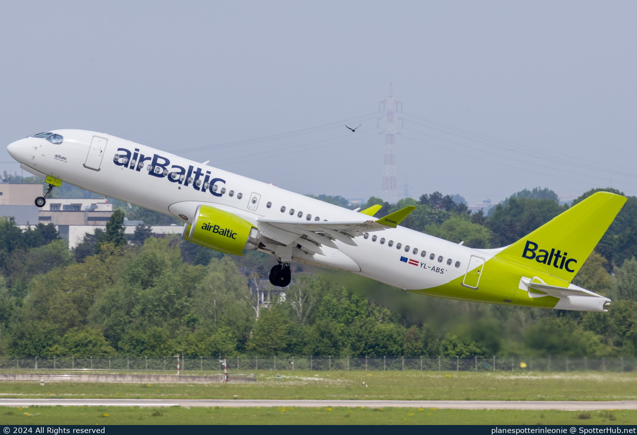 Photo of YL-ABS - Airbus A220-300 operated by airBaltic