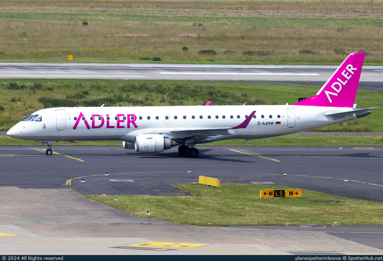 Photo of D-AJHW - Embraer ERJ-190LR operated by German Airways