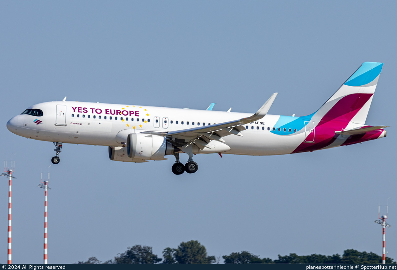 Photo of D-AENE - Airbus A320-251N operated by Eurowings