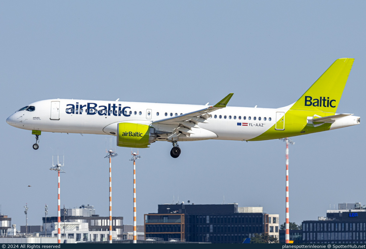 Photo of YL-AAZ - Airbus A220-300 operated by airBaltic