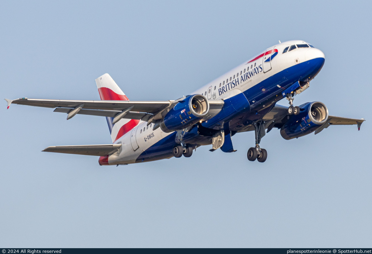 Photo of G-DBCE - Airbus A319-131 operated by British Airways