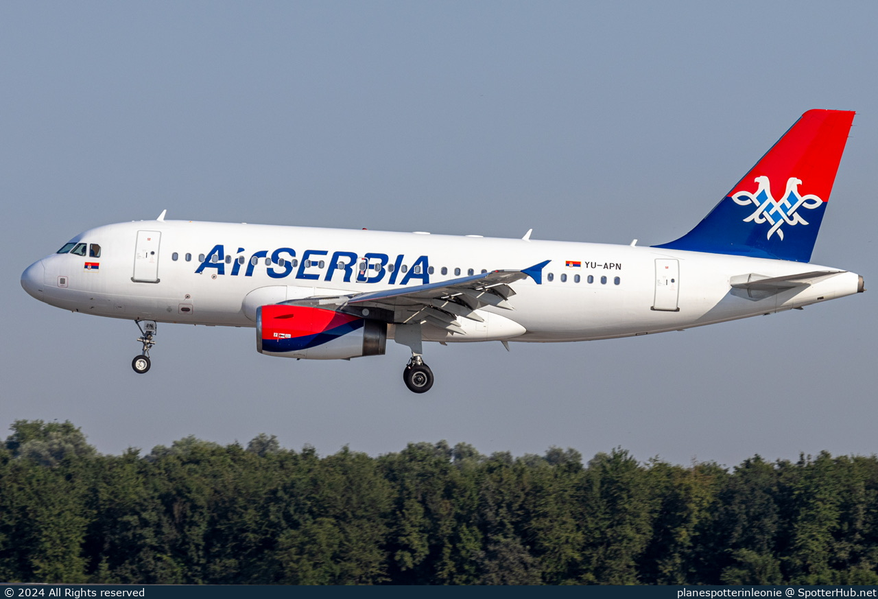 Photo of YU-APN - Airbus A319-132 operated by Air Serbia