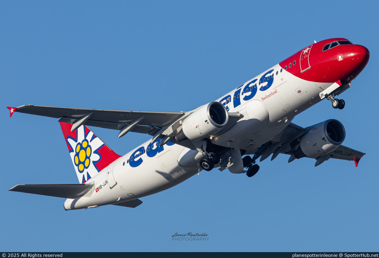 Photo of HB-JJN - Airbus A320-214 operated by Edelweiss Air