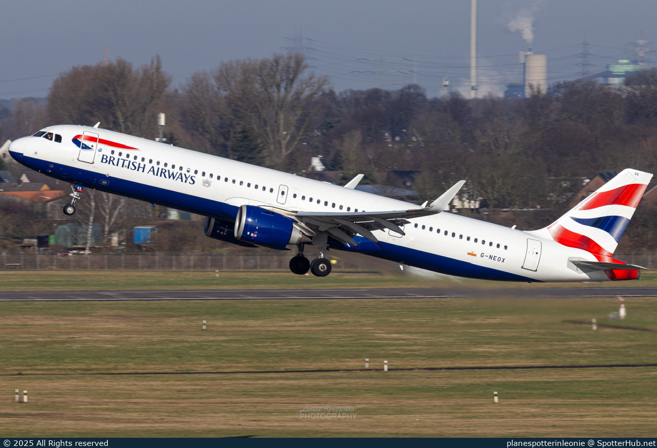Photo of G-NEOX - Airbus A321-251NX operated by British Airways