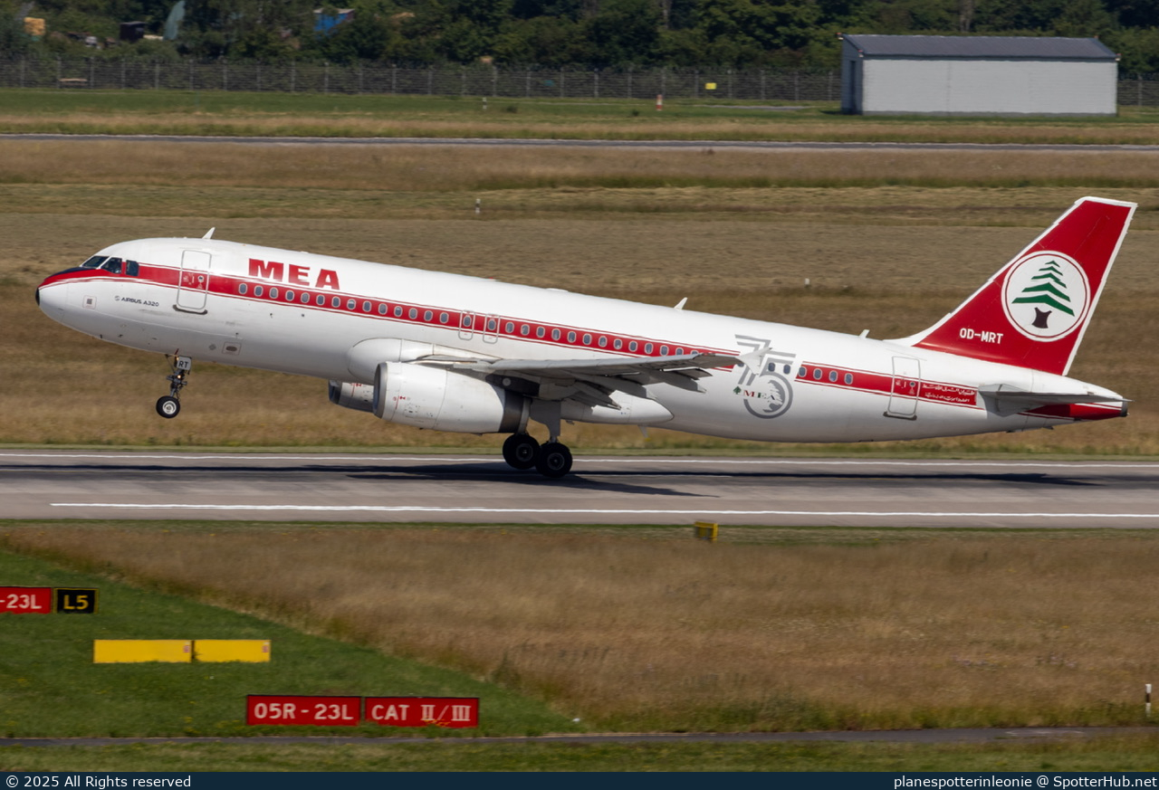 Photo of OD-MRT - Airbus A320-232 operated by MEA Middle East Airlines