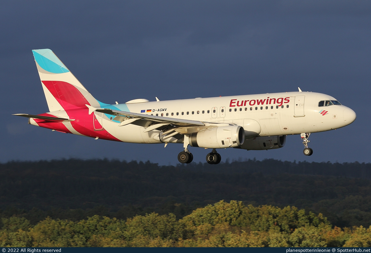 Photo of D-AGWV - Airbus A319-132 operated by Eurowings