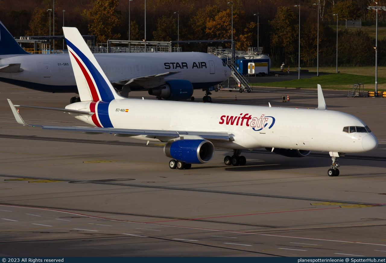 Photo of EC-NIV - Boeing 757-223(PCF) operated by Swiftair